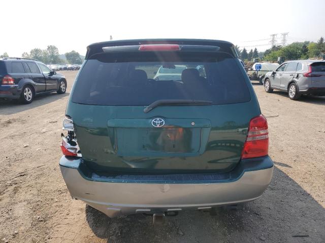 JTEGF21AX10010886 - 2001 TOYOTA HIGHLANDER GREEN photo 6