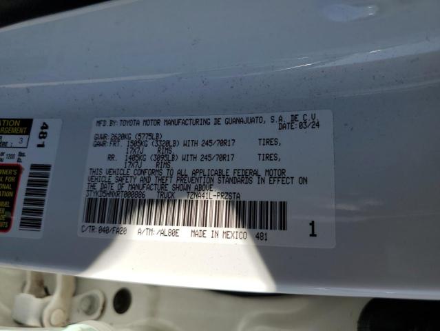 3TYKD5HNXRT000886 - 2024 TOYOTA TACOMA DOUBLE CAB ذو لونين صورة 13