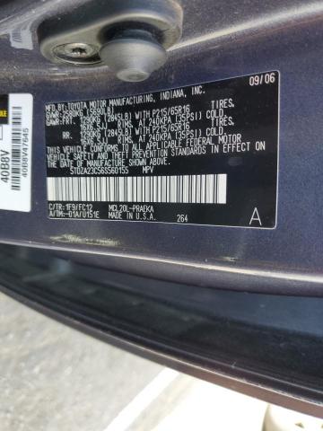 5TDZA23C56S560155 - 2006 TOYOTA SIENNA CE CHARCOAL photo 12