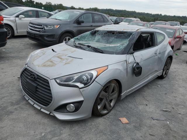 KMHTC6AE1DU150887 - 2013 HYUNDAI VELOSTER TURBO SILVER photo 1