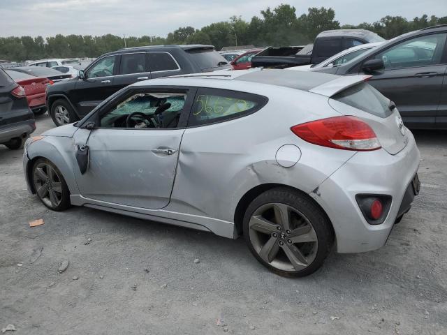 KMHTC6AE1DU150887 - 2013 HYUNDAI VELOSTER TURBO SILVER photo 2