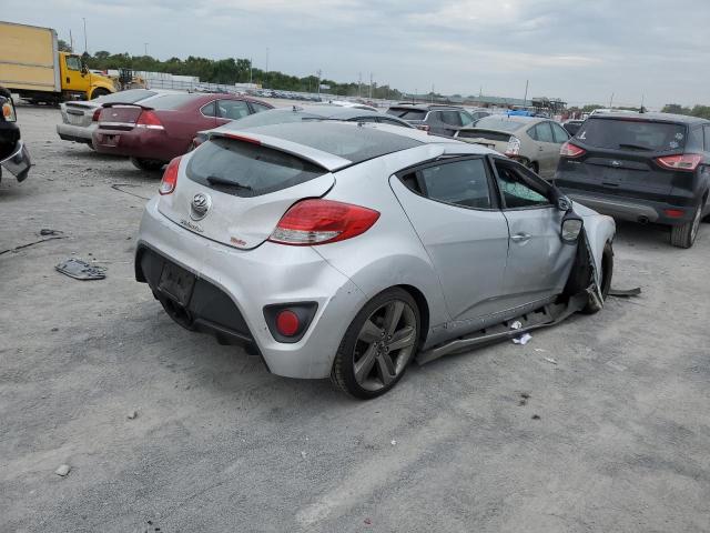 KMHTC6AE1DU150887 - 2013 HYUNDAI VELOSTER TURBO SILVER photo 3