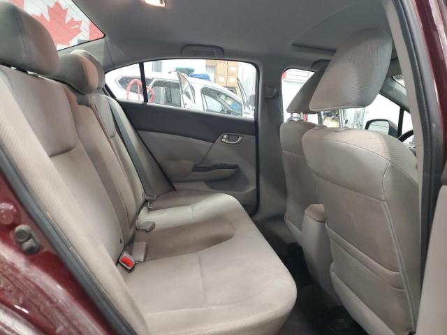 2HGFB2E58CH027839 - 2012 HONDA CIVIC LX Bordeaux Foto 10