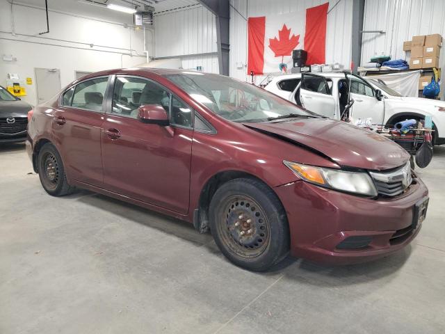 2HGFB2E58CH027839 - 2012 HONDA CIVIC LX Bordeaux Foto 4