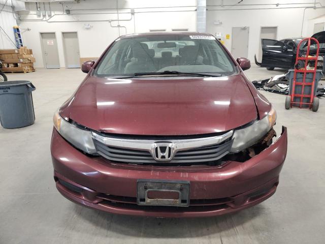 2HGFB2E58CH027839 - 2012 HONDA CIVIC LX Bordeaux Foto 5