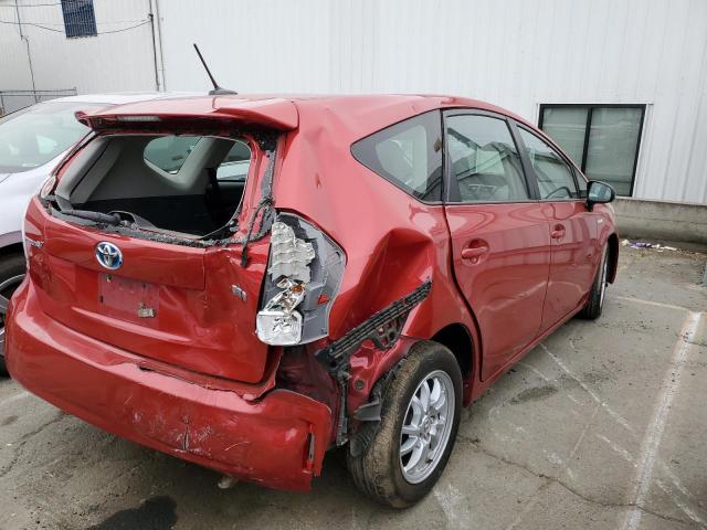 JTDZN3EU0C3059915 - 2012 TOYOTA PRIUS V RED photo 3