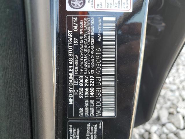 WDDUG8FB2FA080916 - 2015 MERCEDES-BENZ S 550 4MATIC BLACK photo 12