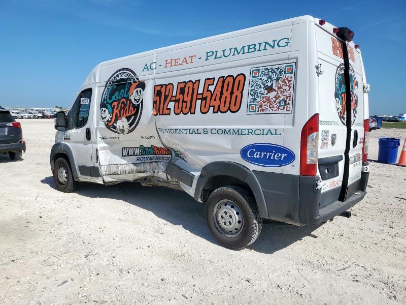 3C6TRVDG4JE156565 - 2018 RAM PROMASTER 2500 HIGH Blanc photo 2