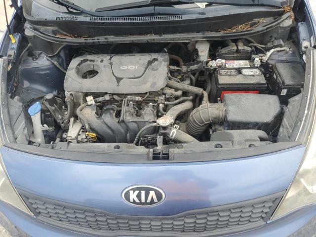 KNADM4A35G6686434 - 2016 KIA RIO LX BLUE photo 11