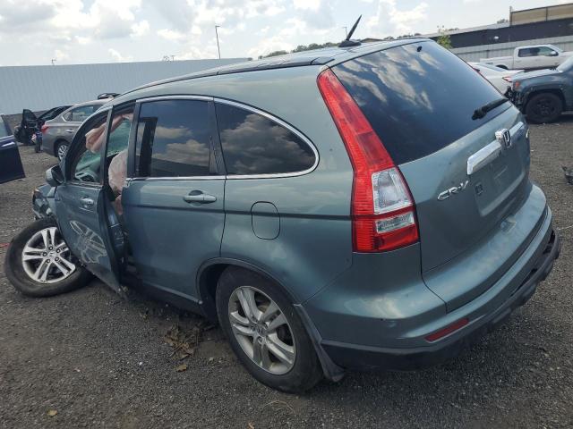 5J6RE4H77AL040720 - 2010 HONDA CR-V EXL TEAL photo 2
