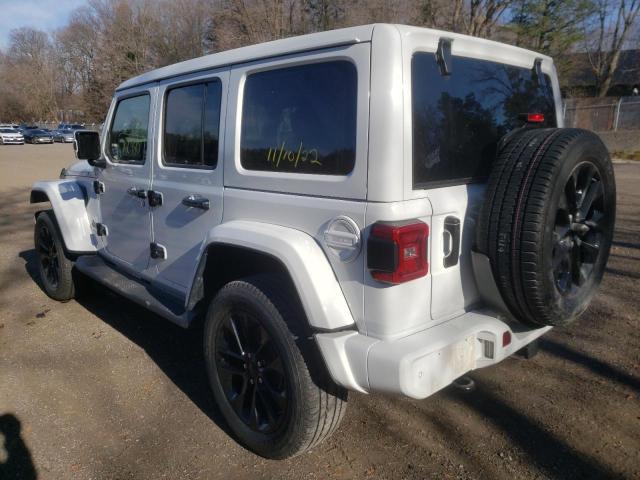 1C4HJXEG5MW815568 - 2021 JEEP WRANGLER U SAHARA WHITE photo 3
