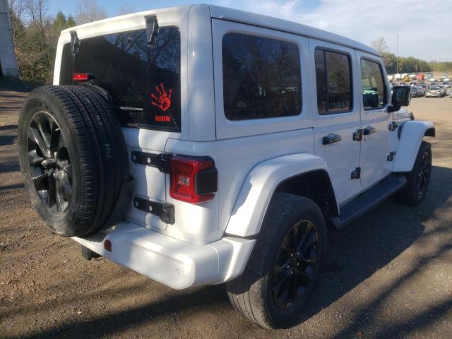 1C4HJXEG5MW815568 - 2021 JEEP WRANGLER U SAHARA WHITE photo 4