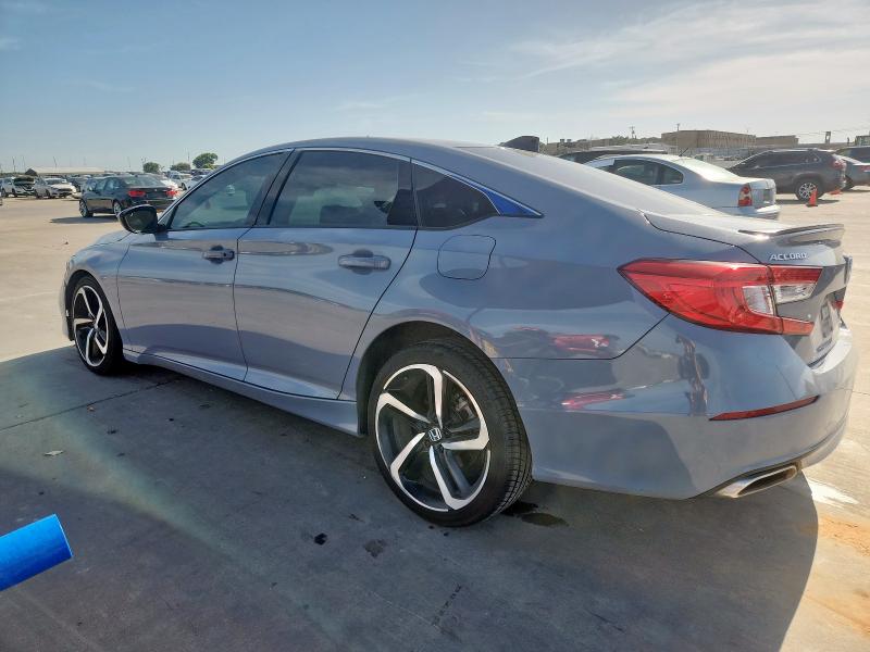 1HGCV2F34MA030258 - 2021 HONDA ACCORD SPORT GRAY photo 2