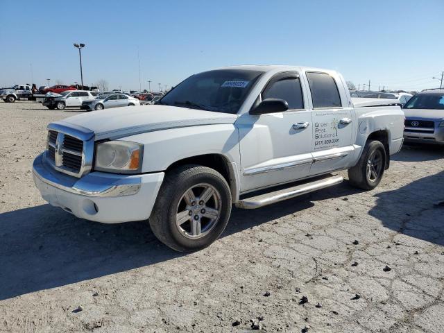 1D7HE58P47S248209 - 2007 DODGE DAKOTA QUAD LARAMIE WHITE photo 1