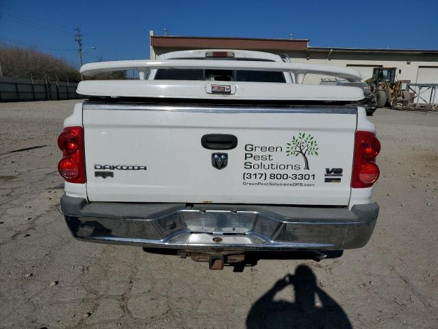 1D7HE58P47S248209 - 2007 DODGE DAKOTA QUAD LARAMIE WHITE photo 6