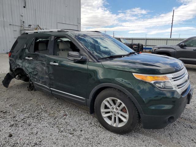 1FM5K8D85DGB27849 - 2013 FORD EXPLORER XLT GREEN photo 4