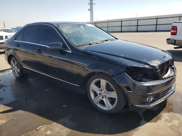 WDDGF5EB1BA515175 - 2011 MERCEDES-BENZ C 300 BLACK photo 4