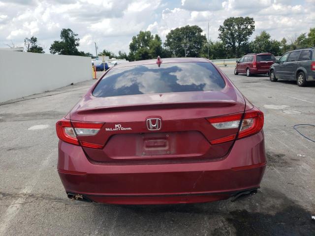 1HGCV2F5XKA000647 - 2019 HONDA ACCORD EXL RED photo 6