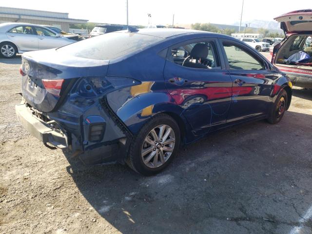 5NPDH4AE3FH596650 - 2015 HYUNDAI ELANTRA SE BLUE photo 3