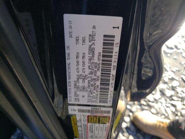 5TFSX5EN8LX071948 - 2020 TOYOTA TACOMA ACCESS CAB შავი ფოტო 12