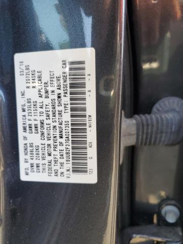 19UUB2F37GA007350 - 2016 ACURA TLX GRAY photo 12