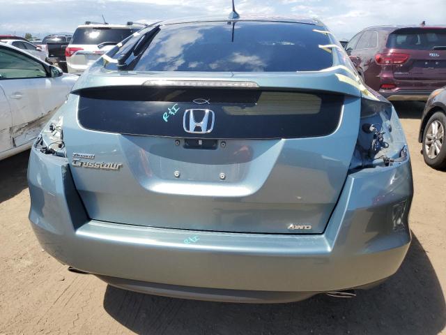 5J6TF2H55AL015692 - 2010 HONDA ACCORD CRO EXL BLUE photo 6