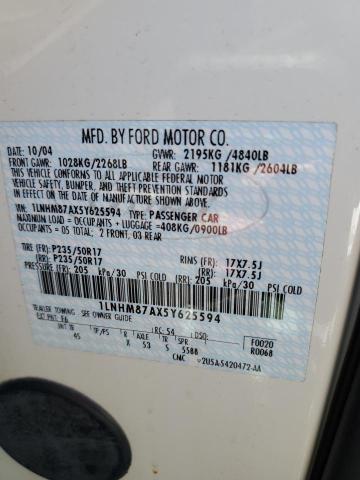 1LNHM87AX5Y625594 - 2005 LINCOLN LS 白色 照片 12