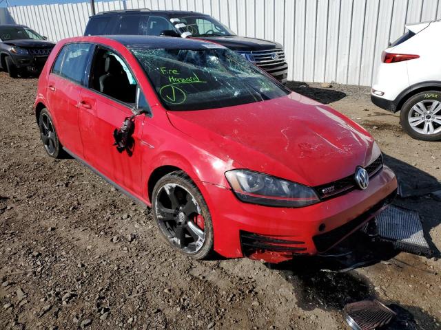 3VW447AU4HM031452 - 2017 VOLKSWAGEN GTI S/SE RED photo 1