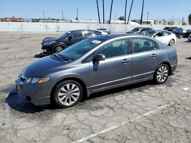 2HGFA16939H311922 - 2009 HONDA CIVIC EXL SILVER photo 1