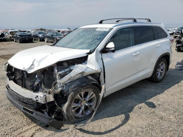 5TDJKRFH8FS213557 - 2015 TOYOTA HIGHLANDER XLE 白色 照片 1