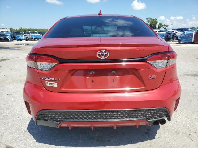 5YFS4RCE8LP041284 - 2020 TOYOTA COROLLA SE RED photo 6