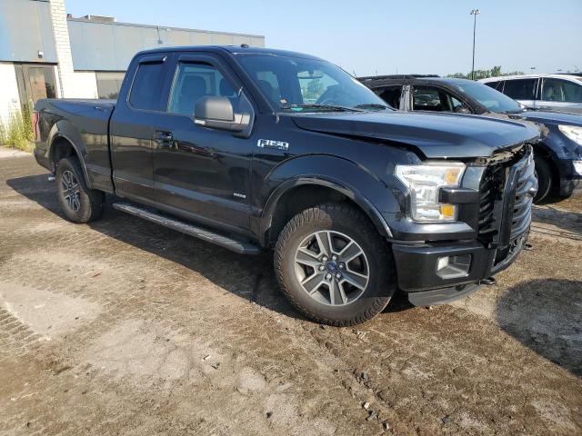 1FTEX1EP4GFA36553 - 2016 FORD F150 SUPER CAB BLACK photo 4