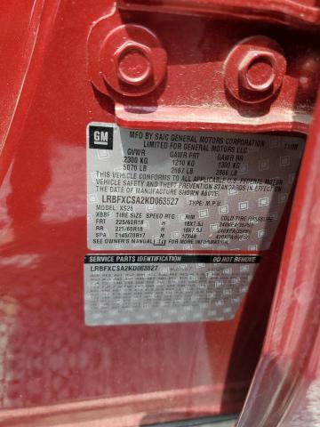 LRBFXCSA2KD063527 - 2019 BUICK ENVISION ESSENCE Qırmızı foto 14