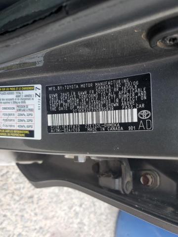 2T1KR32E77C635838 - 2007 TOYOTA COROLLA MA XR GRAY photo 12