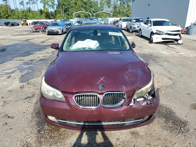 WBANU53549C120276 - 2009 BMW 528 I BURGUNDY photo 5