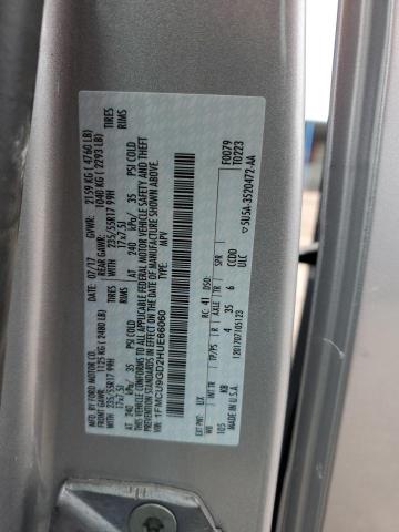 1FMCU9GD2HUE66060 - 2017 FORD ESCAPE SE SILVER photo 12