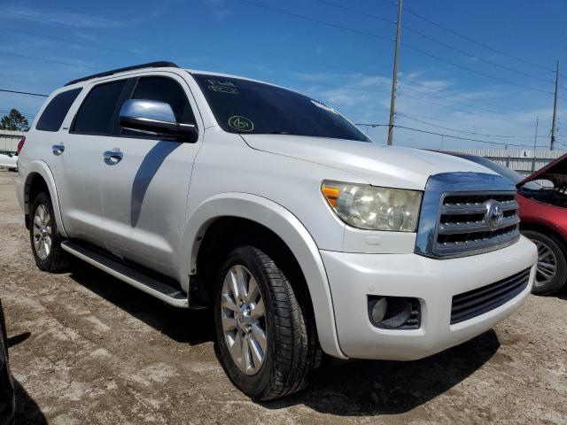 5TDBY67A78S022282 - 2008 TOYOTA SEQUOIA PLATINUM WHITE photo 4