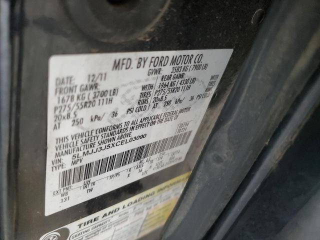 5LMJJ3J5XCEL03090 - 2012 LINCOLN NAVIGATOR L BLACK photo 13