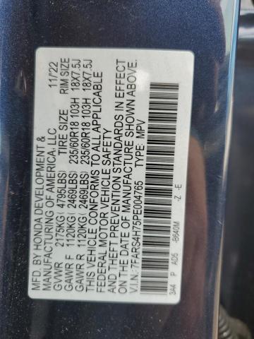 7FARS4H75PE004765 - 2023 HONDA CR-V EXL BLUE photo 13