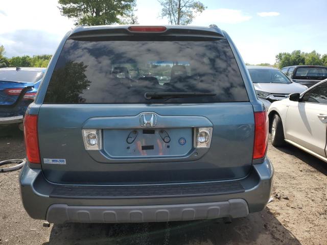 2HKYF18685H521610 - 2005 HONDA PILOT EXL BLUE photo 6