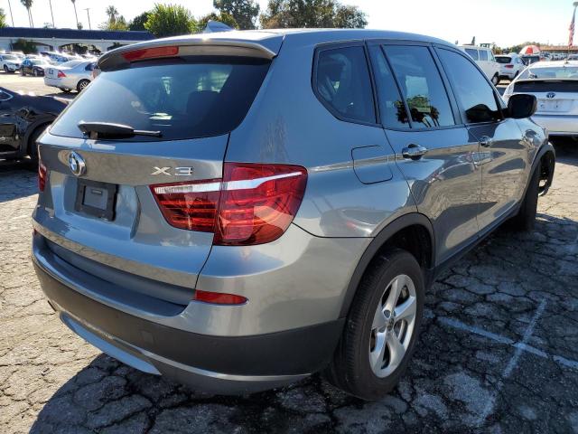 5UXWX5C50CL727893 - 2012 BMW X3 XDRIVE28I GRAY photo 4