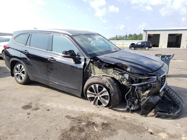 5TDGZRBH5LS022234 - 2020 TOYOTA HIGHLANDER XLE أسود صورة 4