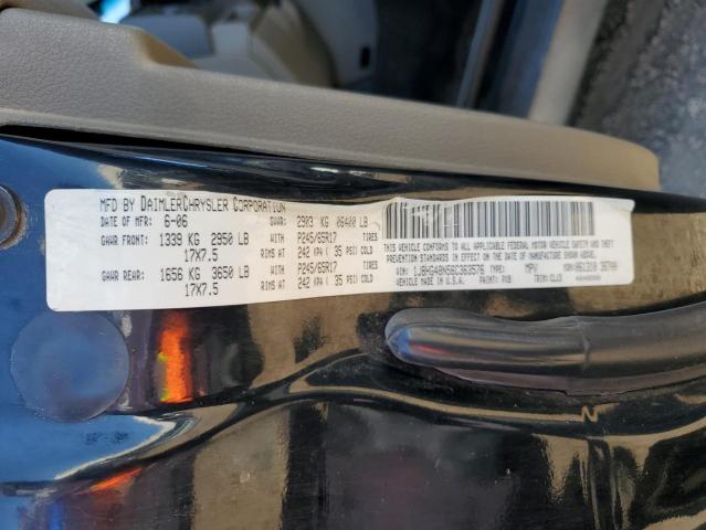 1J8HG48N56C363576 - 2006 JEEP COMMANDER 黑色 照片 12