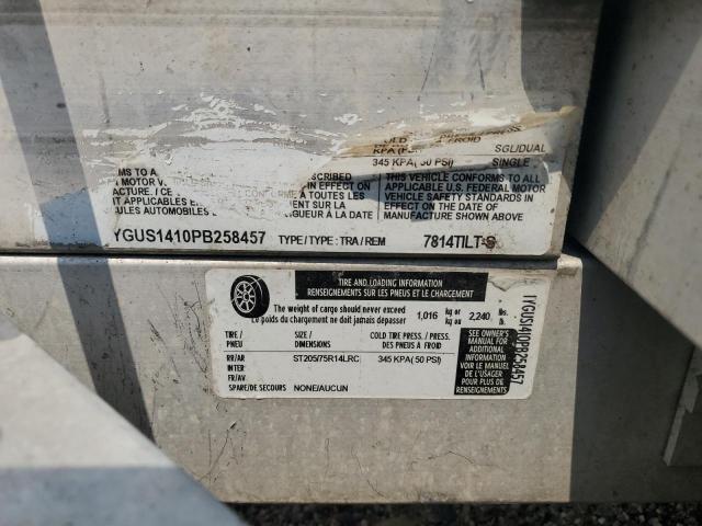 1YGUS1410PB258457 - 2023 ALUMA UNKNOWN SILVER photo 10