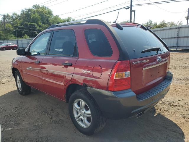 KNDJE723777426775 - 2007 KIA SPORTAGE EX RED photo 2