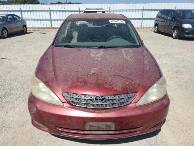 JTDBE32K120024451 - 2002 TOYOTA CAMRY LE MAROON photo 5