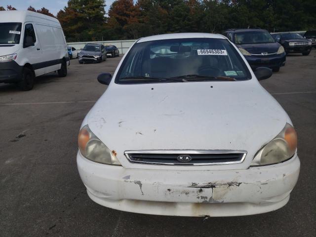 KNADC123426143858 - 2002 KIA RIO WHITE photo 5