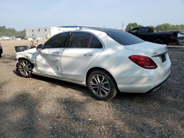 55SWF4KB3JU276432 - 2018 MERCEDES-BENZ C 300 4MATIC WHITE photo 2