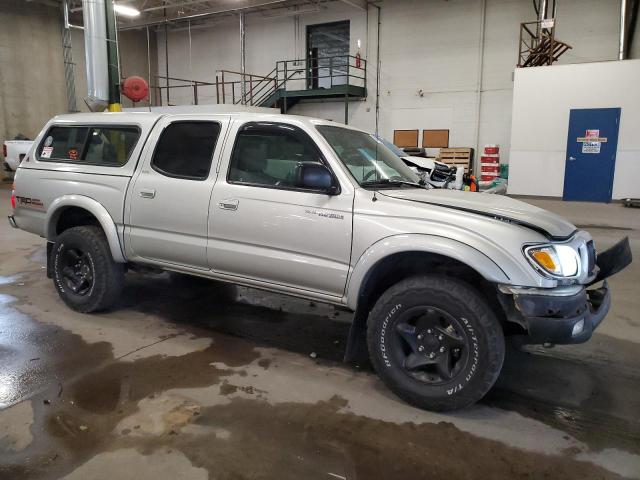 5TEHN72N74Z426134 - 2004 TOYOTA TACOMA DOUBLE CAB SILVER photo 4