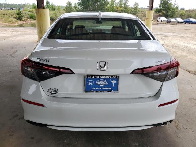 2HGFE2F51SH606384 - 2025 HONDA CIVIC SPORT WHITE photo 6